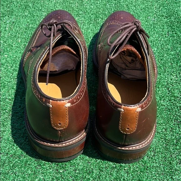 Johnston & Murphy Brown Leather Oxford Wingtips - Picture 8 of 11